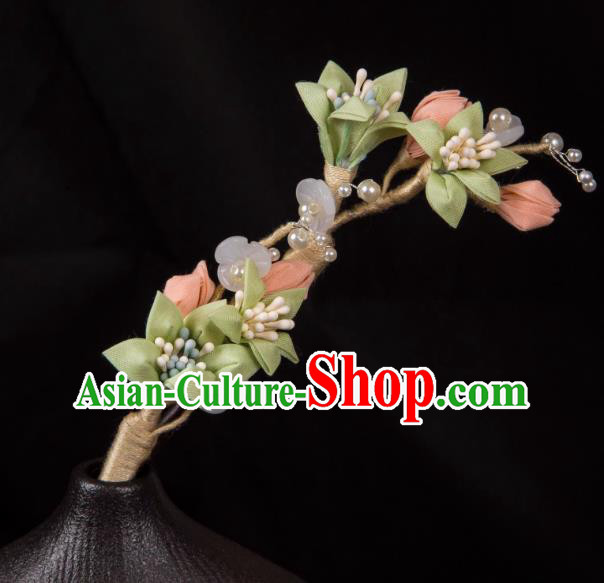 China Ancient Song Dynasty Young Lady Headpiece Retro Qipao Hairpin Hanfu Hair Jewelry