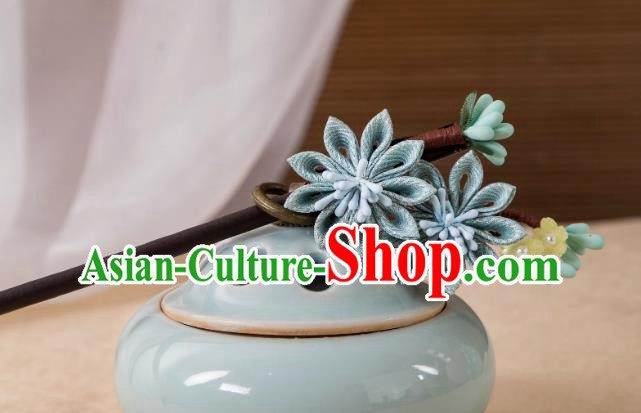 Ancient Young Lady Headpiece Handmade Qipao Hairpin China Hanfu Hair Jewelry