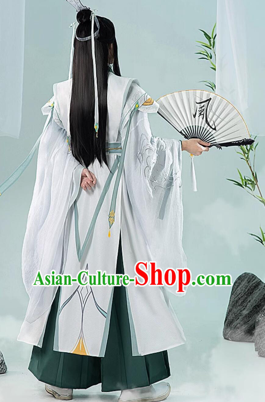 Ancient Chinese Super Hero Costumes Comic Heaven Official Blessing Shi Qing Xuan Male Outfit