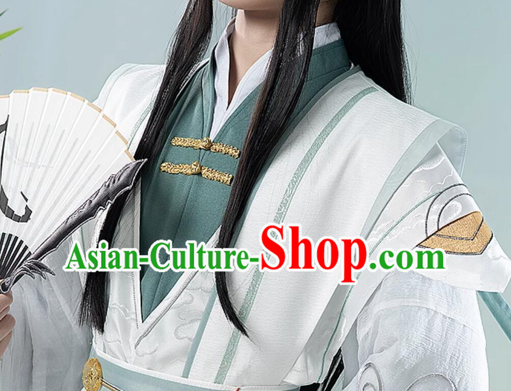 Ancient Chinese Super Hero Costumes Comic Heaven Official Blessing Shi Qing Xuan Male Outfit