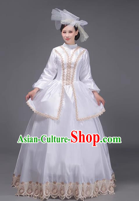 European Medieval Court Dress Baroque Period Retro Aristocratic Princess Costume Runway Drama Clothing
