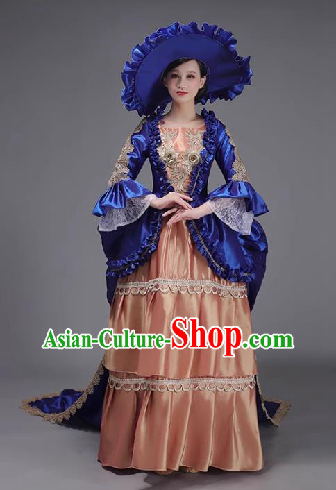 European Court Dress British Medieval Rococo Princess Costume Retro Style Runway Drama Clothing