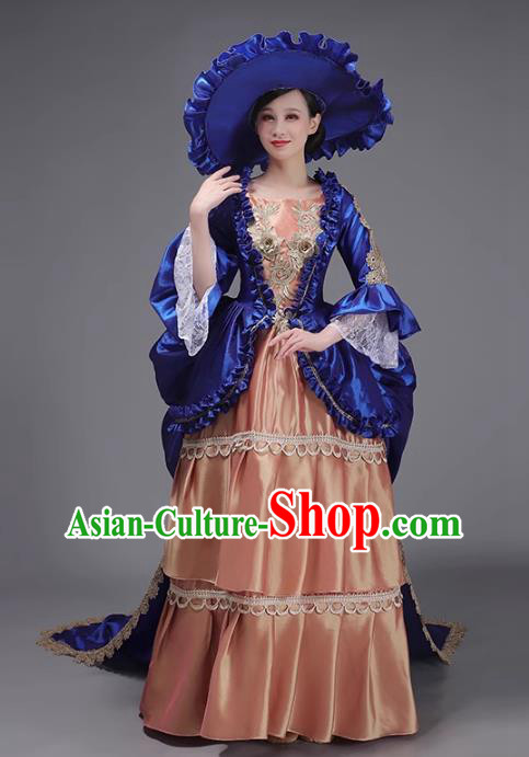 European Court Dress British Medieval Rococo Princess Costume Retro Style Runway Drama Clothing