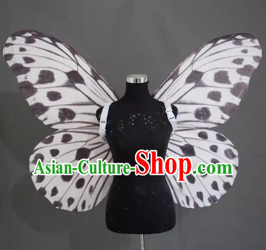 Top Stage Show Butterfly Wings Deluxe Model Show Wings Handmade Grey Butterfly Prop
