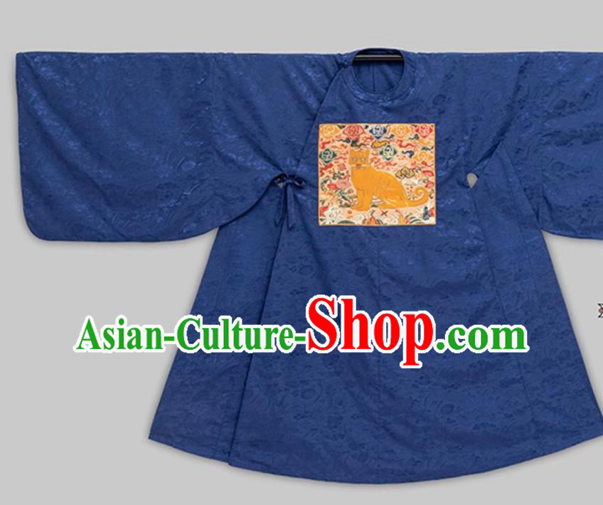 Ancient Chinese Sixth Rank military Official Costume Traditional Hanfu Ming Dynasty Military Officer Robe