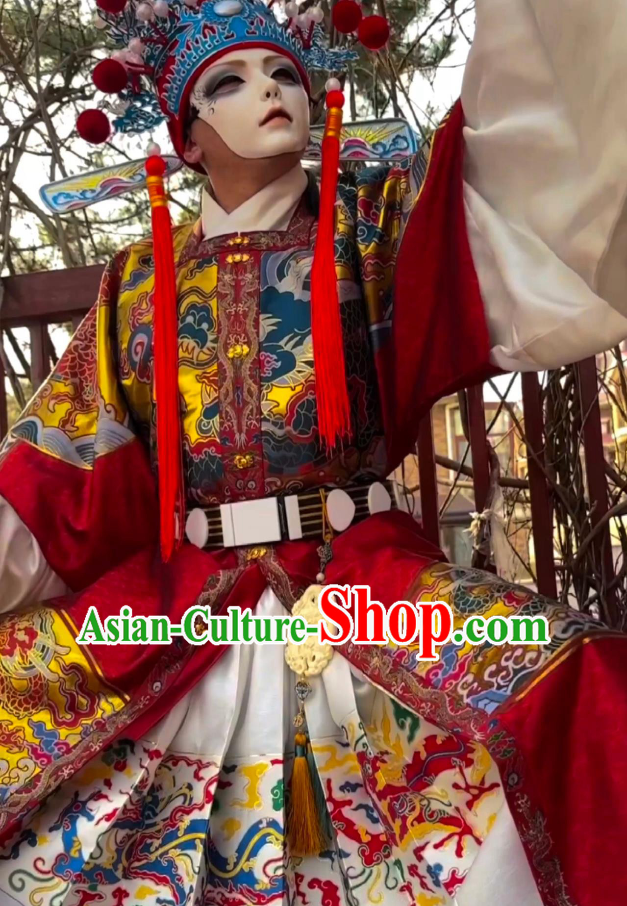 Ancient China Hanfu Chinese Ming Dynasty Royal Guards Robe Red Brocade Flying Fish Clothing