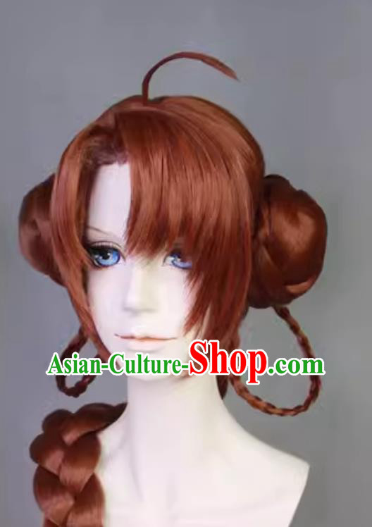 Code Name Yuan Mobile Game Sun Shangxiang Cosplay Wig Ancient Princess Hairpiece