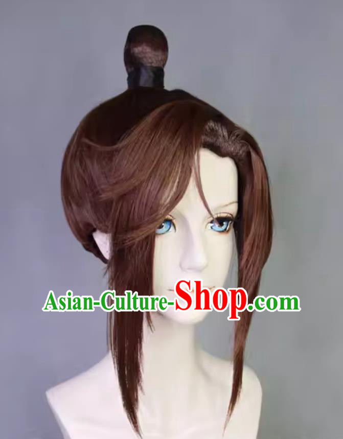 Cosplay Prince Guangling Wig Ancient China Young Hero Headwear Code Name Yuan Customize Hairpiece
