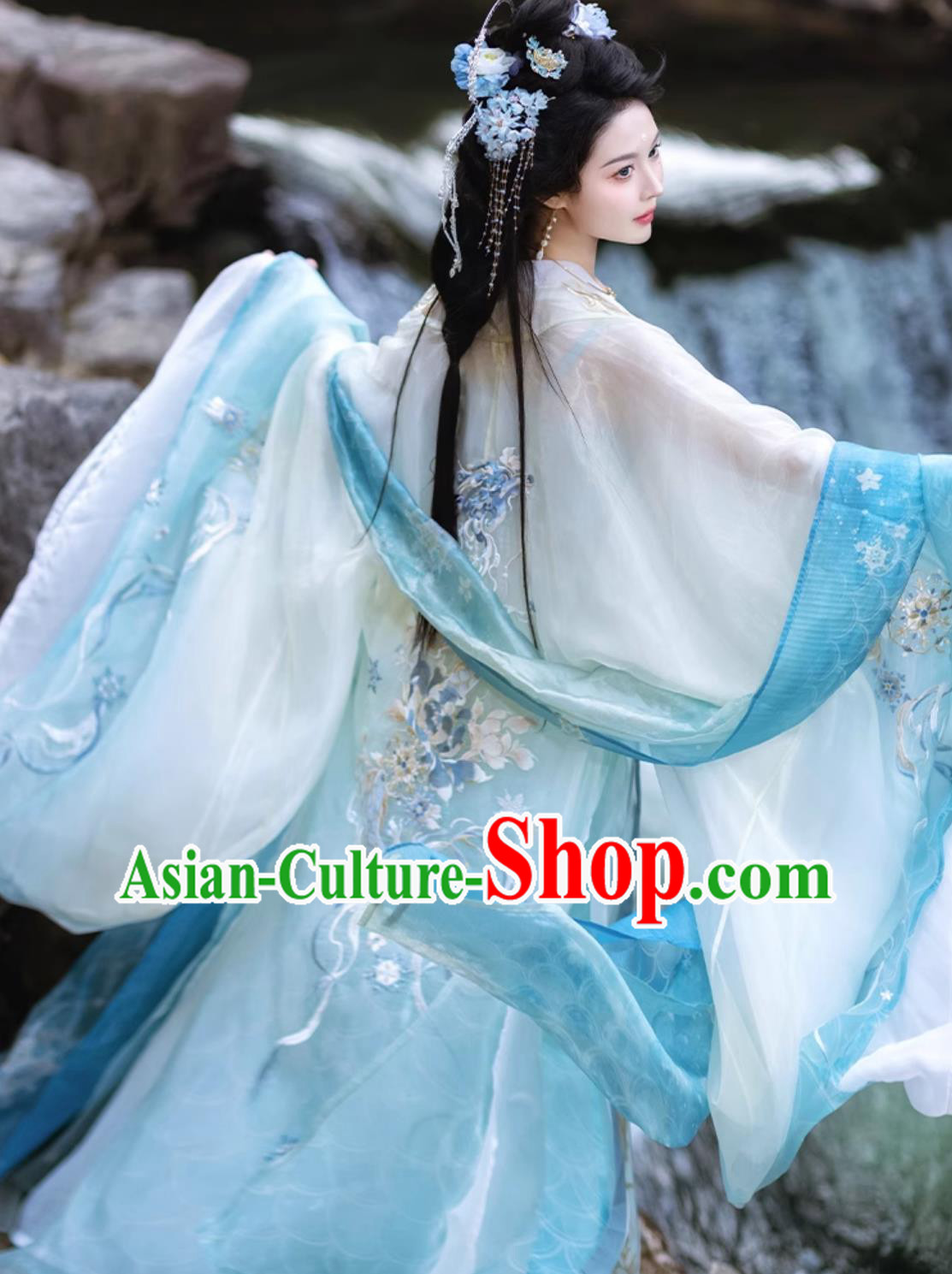 Ancient Chinese Goddess Clothing Traditional Tang Dynasty Princess Costumes Online Buy Hanfu Blue Dresses