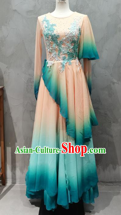 Female Classical Dance Costume Zui Qing Bo Dance Clothing China Dahlia Classical Dance Dress