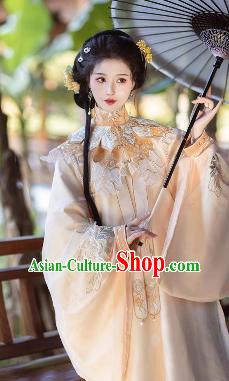 Chinese Traditional Ming Dynasty Embroidered Costumes Traditional Hanfu Mamian Skirt Ancient China Princess Clothing