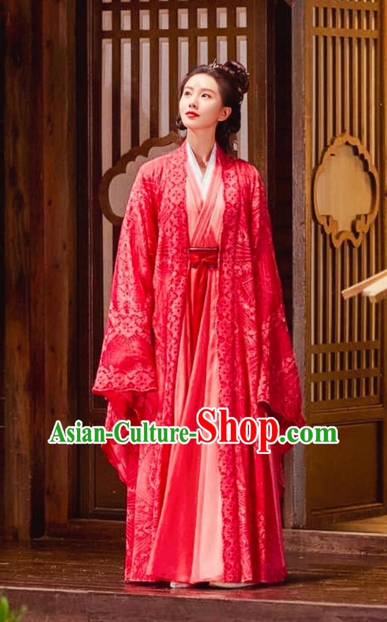 TV Series A Journey To Love Ren Ru Yi Costume China Ancient Female Assassin Clothing Wuxia Drama Swordswoman Red Dress