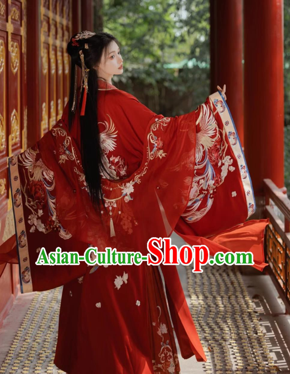 China Ancient Bride Clothing Traditional Wedding Hanfu Song Dynasty Royal Princess Red Dress