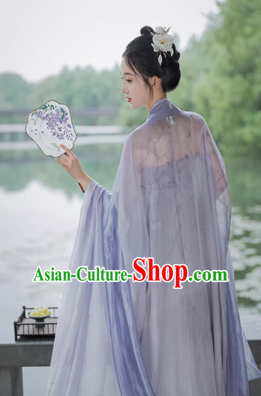 Ancient China Palace Princess Costume Traditional Wisteria Hanfu Dress Tang Dynasty Woman Clothing