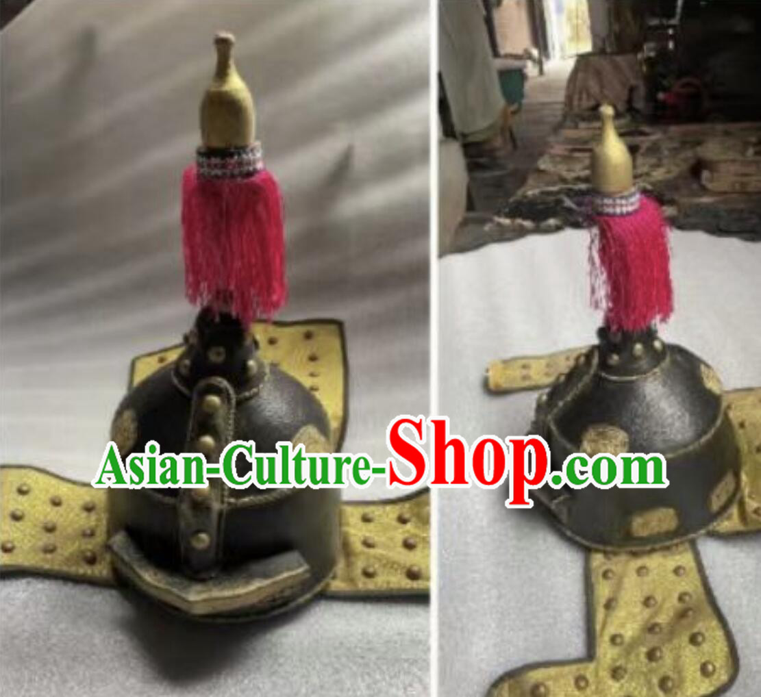 Handmade Chinese Qing Dynasty Emperor Hunting Helmet