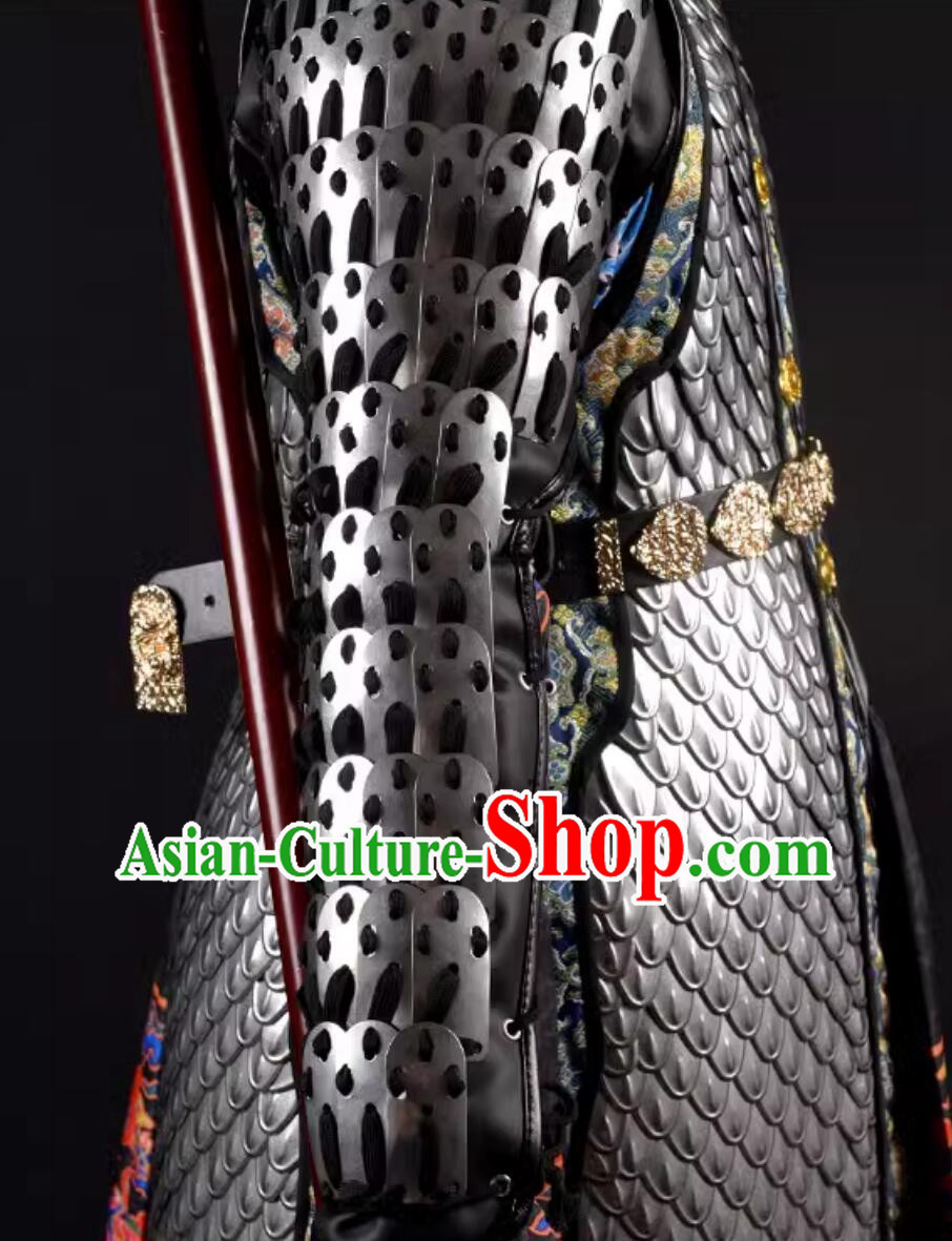 Handmade China Ming Dynasty Stainless Steel Armor Arm Bands
