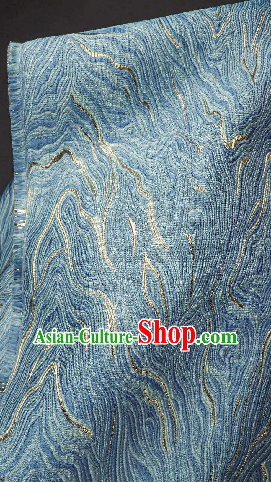 Classical Ripple Pattern Design Fabric Top Brocade Fabric Dress Coat Cloth Material