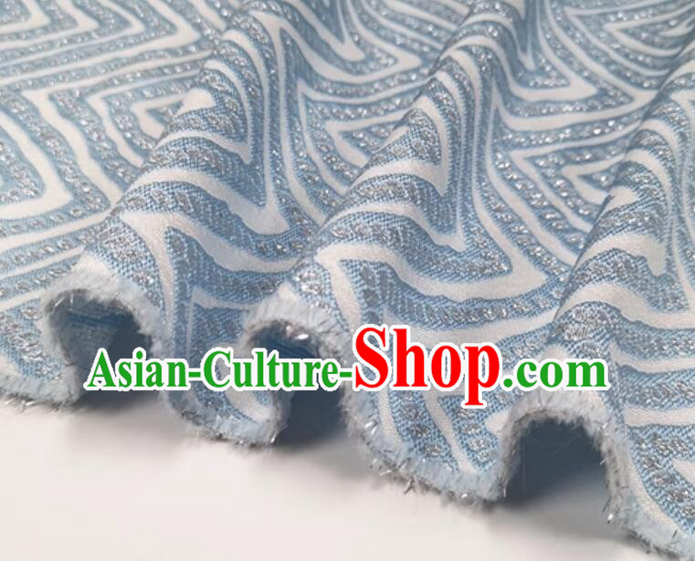 Top Brocade Fabric Dress Coat Cloth Material Classical Wave Pattern Design Fabric