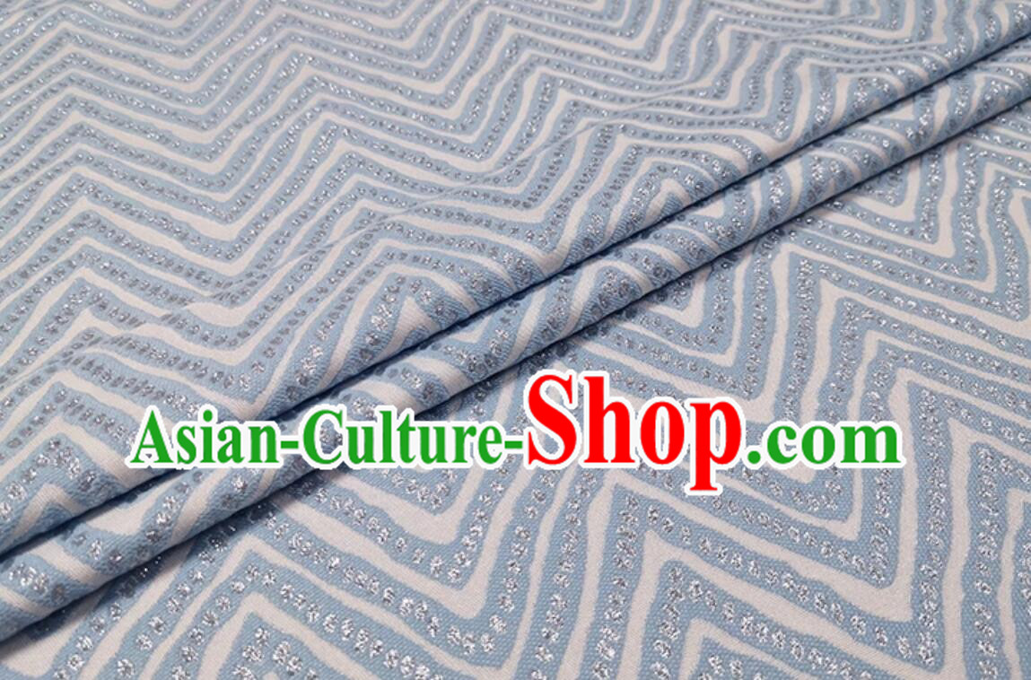 Top Brocade Fabric Dress Coat Cloth Material Classical Wave Pattern Design Fabric
