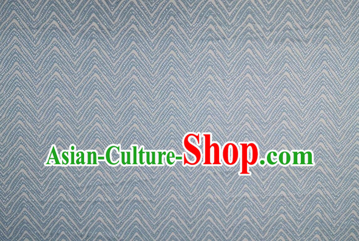 Top Brocade Fabric Dress Coat Cloth Material Classical Wave Pattern Design Fabric