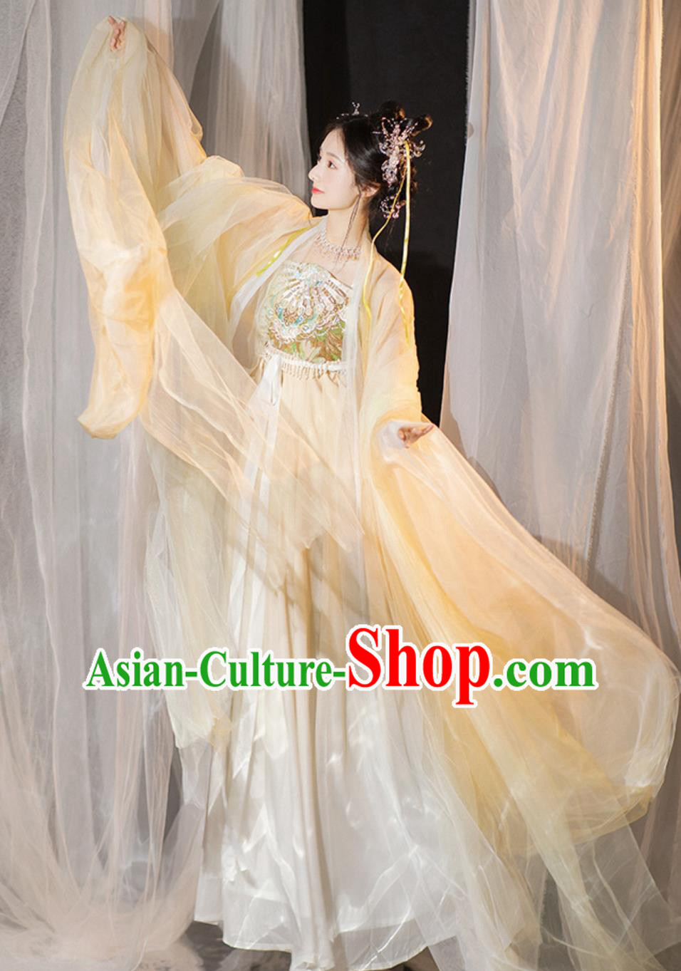 Traditional Hanfu Embroidered Hezi Dress Ancient Chinese Clothing China Tang Dynasty Royal Princess Costume