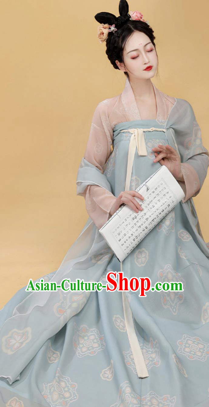 China Tang Dynasty Palace Lady Costume Traditional Hanfu Dress Ancient Chinese Clothing