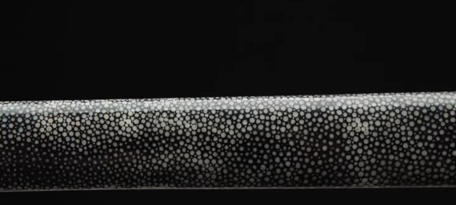 Handmade China Longquan Sword Song Dynasty Genuine Stingray Skin Sword