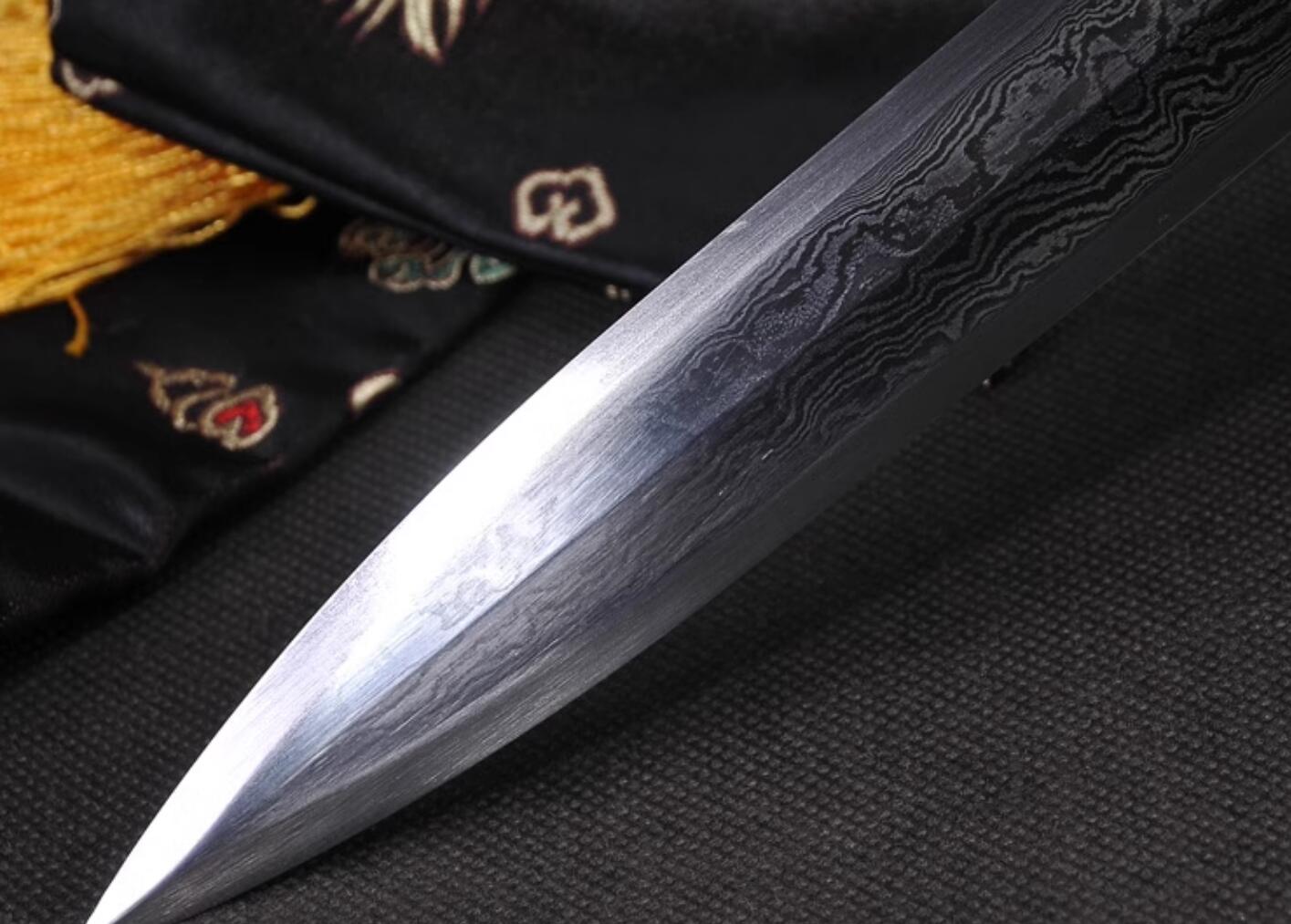 Handmade China Longquan Sword Song Dynasty Carving Dragon Sword
