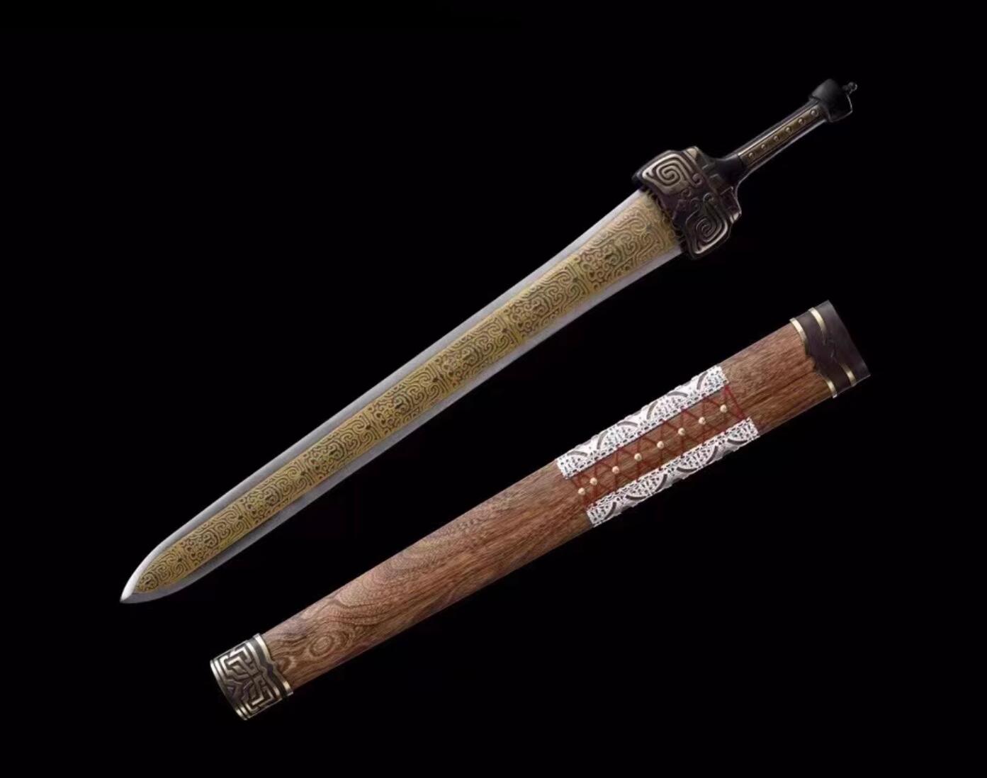 Handmade Ancient Emperor Heavy Sword Chinese Film Xuan Yuan Sword China Longquan Sword