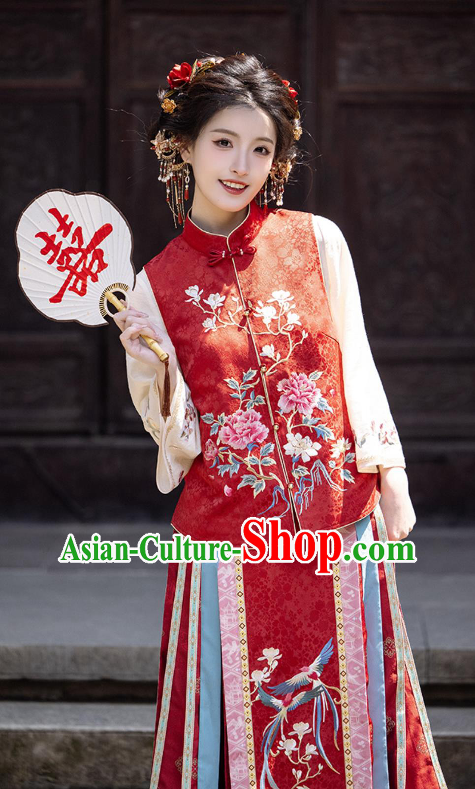 China Traditional Wedding Costume Ancient Chinese Clothing Minguo Bride Attire
