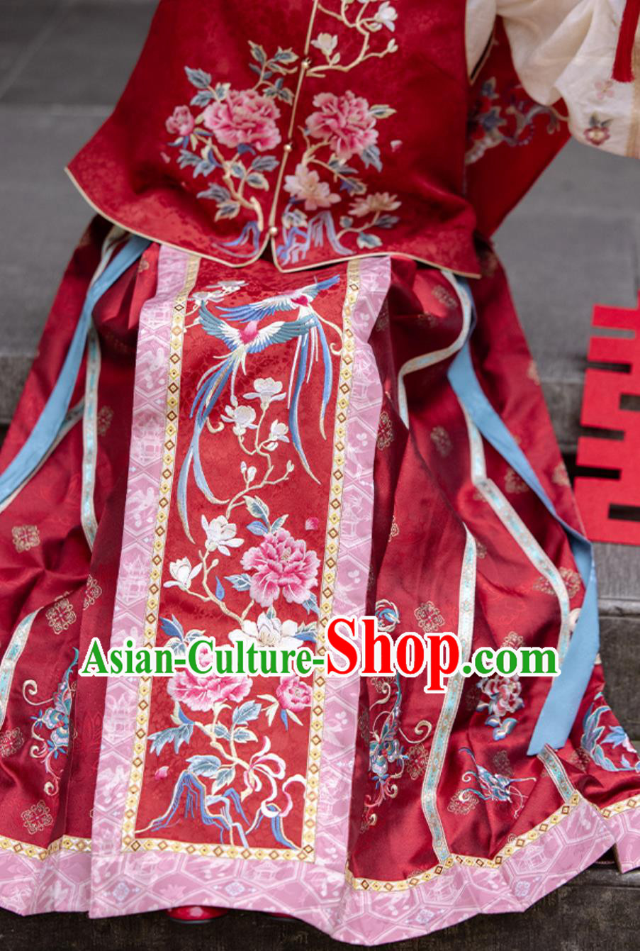 China Traditional Wedding Costume Ancient Chinese Clothing Minguo Bride Attire