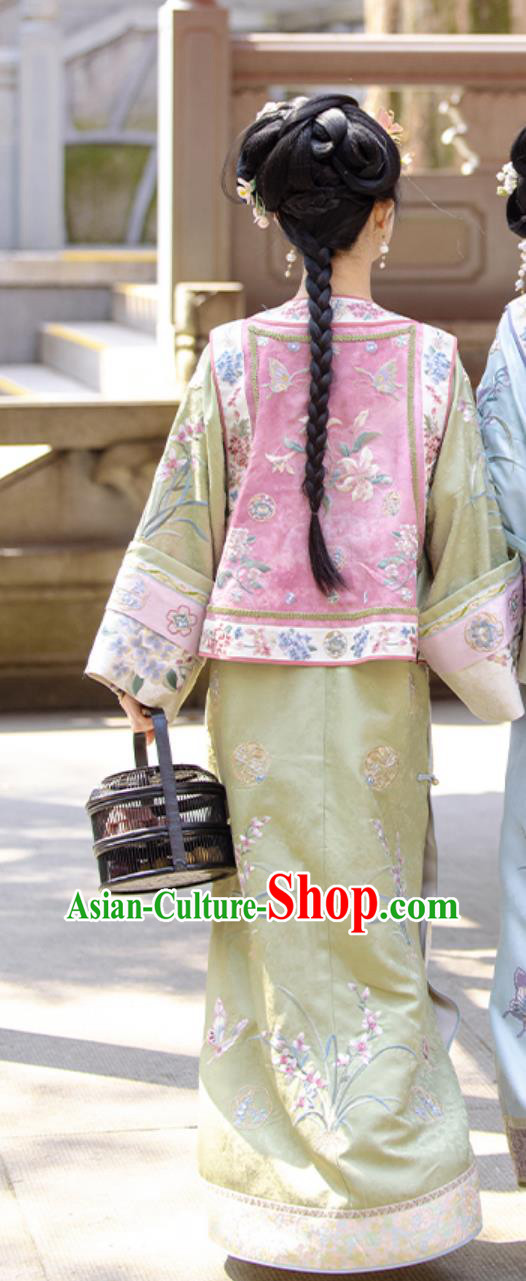 Traditional Qing Dynasty Princess Dresses China Travel Photography Costume Ancient Chinese Palace Lady Clothing