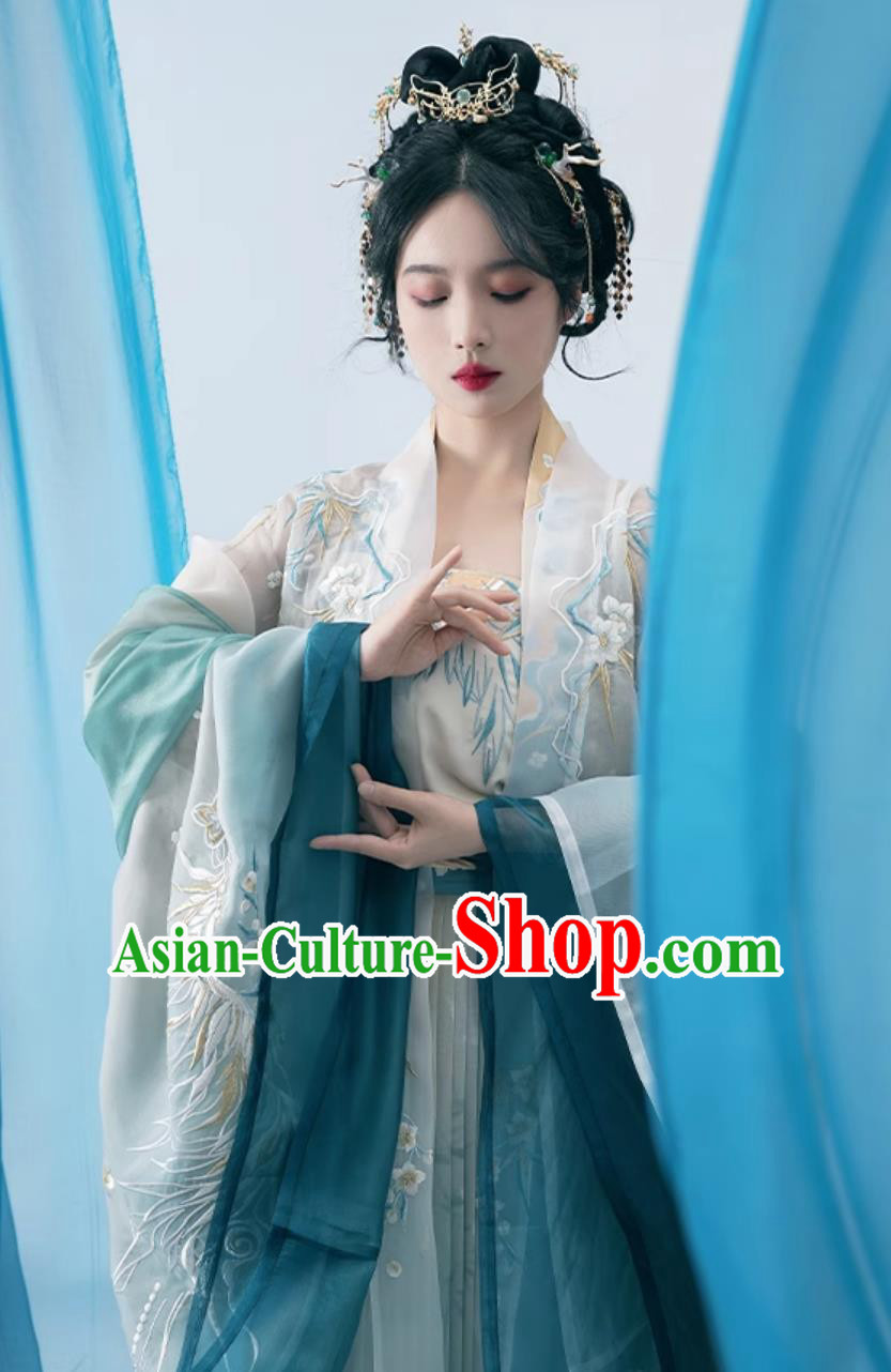 China Travel Photography Costume Ancient Chinese Song Dynasty Princess Clothing Traditional Women Hanfu Dress