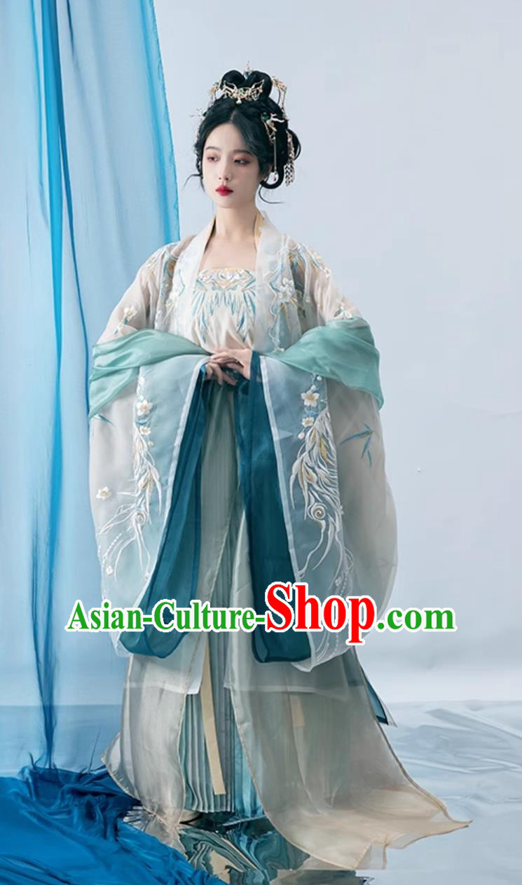 China Travel Photography Costume Ancient Chinese Song Dynasty Princess Clothing Traditional Women Hanfu Dress