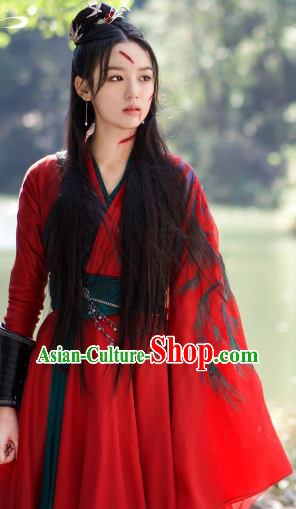 Ancient China Super Heroine Red Costumes 2023 TV Series Back From The Brink Swordswoman Yan Hui Dress Clothing