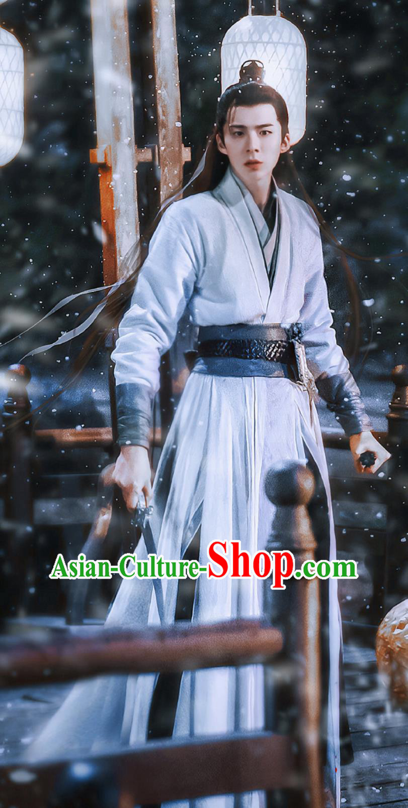 Ancient Chinese Super Hero Costume 2023 Wuxia TV Series A Journey To Love the Leader of the Wu State Six Realms Hall Ning Yuan Zhou Outfit