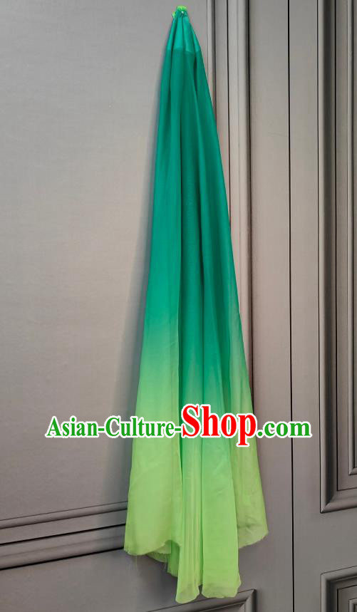 Handmade Classical Dance Property Stage Performance Prop China Opening Dance Handheld Green Silk Fan