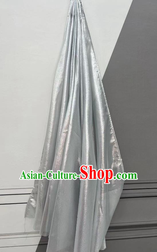China Opening Dance Giant Silvery Fan Handmade Classical Dance Handheld Property Stage Performance Prop