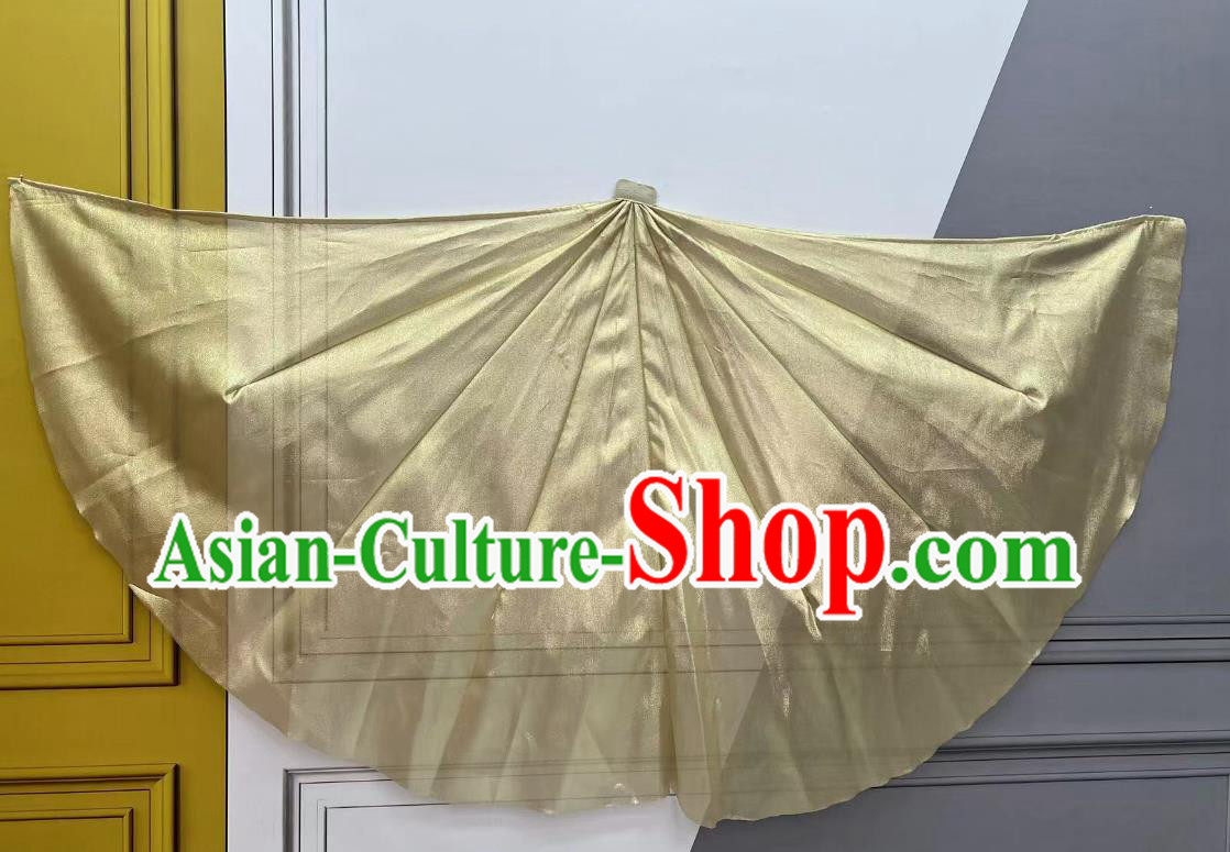 Handmade Classical Dance Handheld Property Stage Performance Prop China Opening Dance Giant Golden Fan