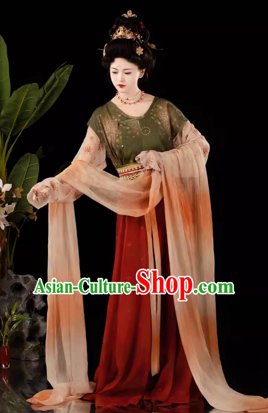China Travel Photography Princess Clothing Traditional Hanfu Ruqun Chinese Tang Dynasty Palace Lady Dress