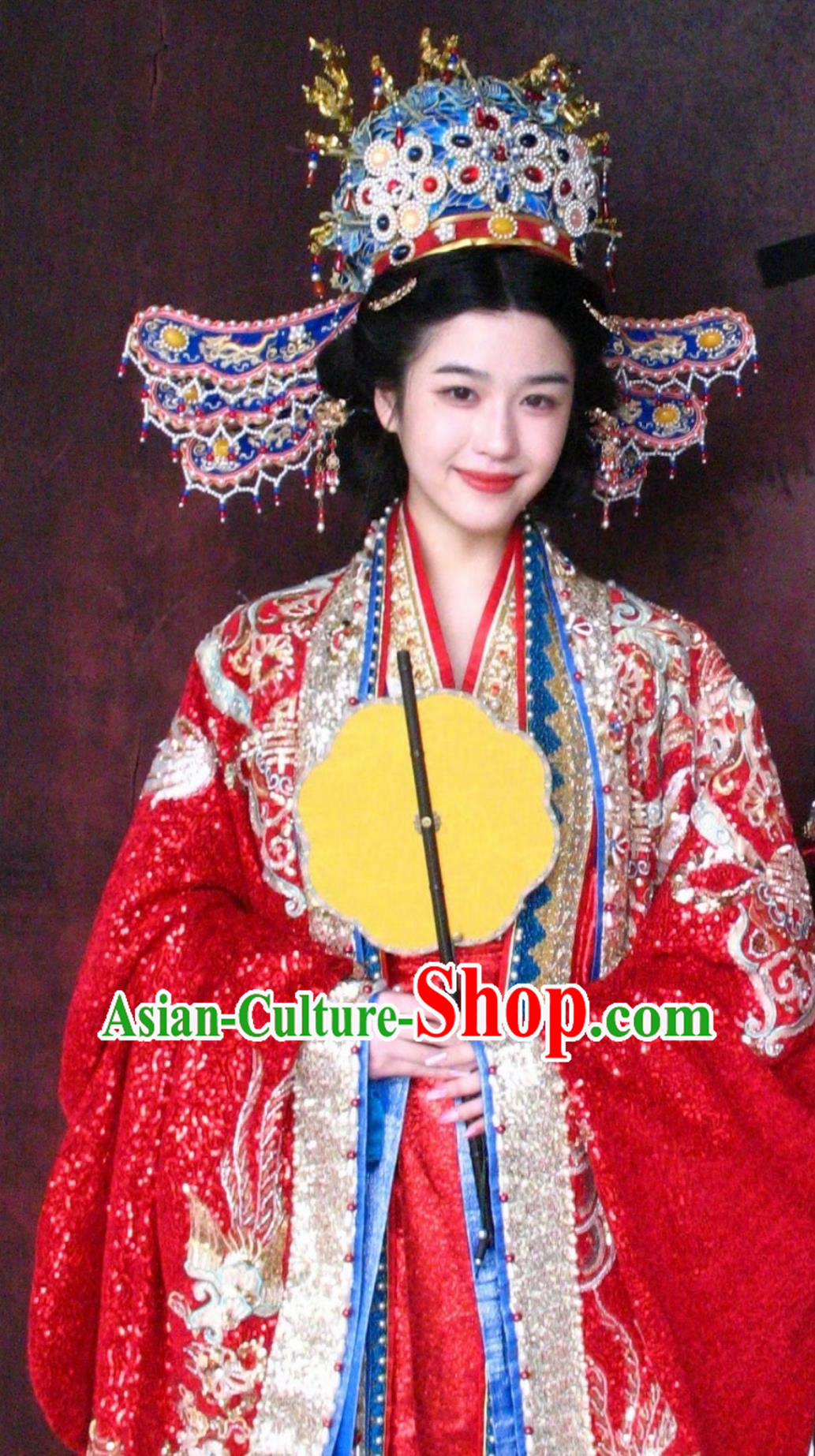 Traditional Wedding Hanfu Dress Chinese TV Series Blossoms in Adversity Princess Shao Yao Costume Ancient China Bride Clothing