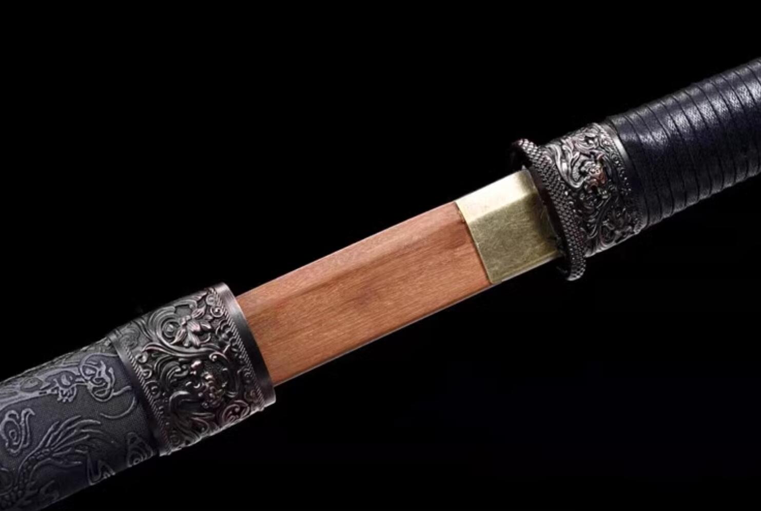 Handmade Yellow Sandalwood Blade Chinese Tang Dynasty Sword