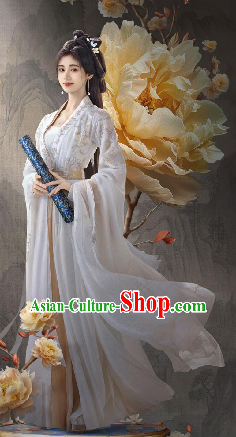 Traditional Hanfu Dress Chinese TV Series In Blossom Yang Cai Wei Costume Ancient China Noble Lady Clothing