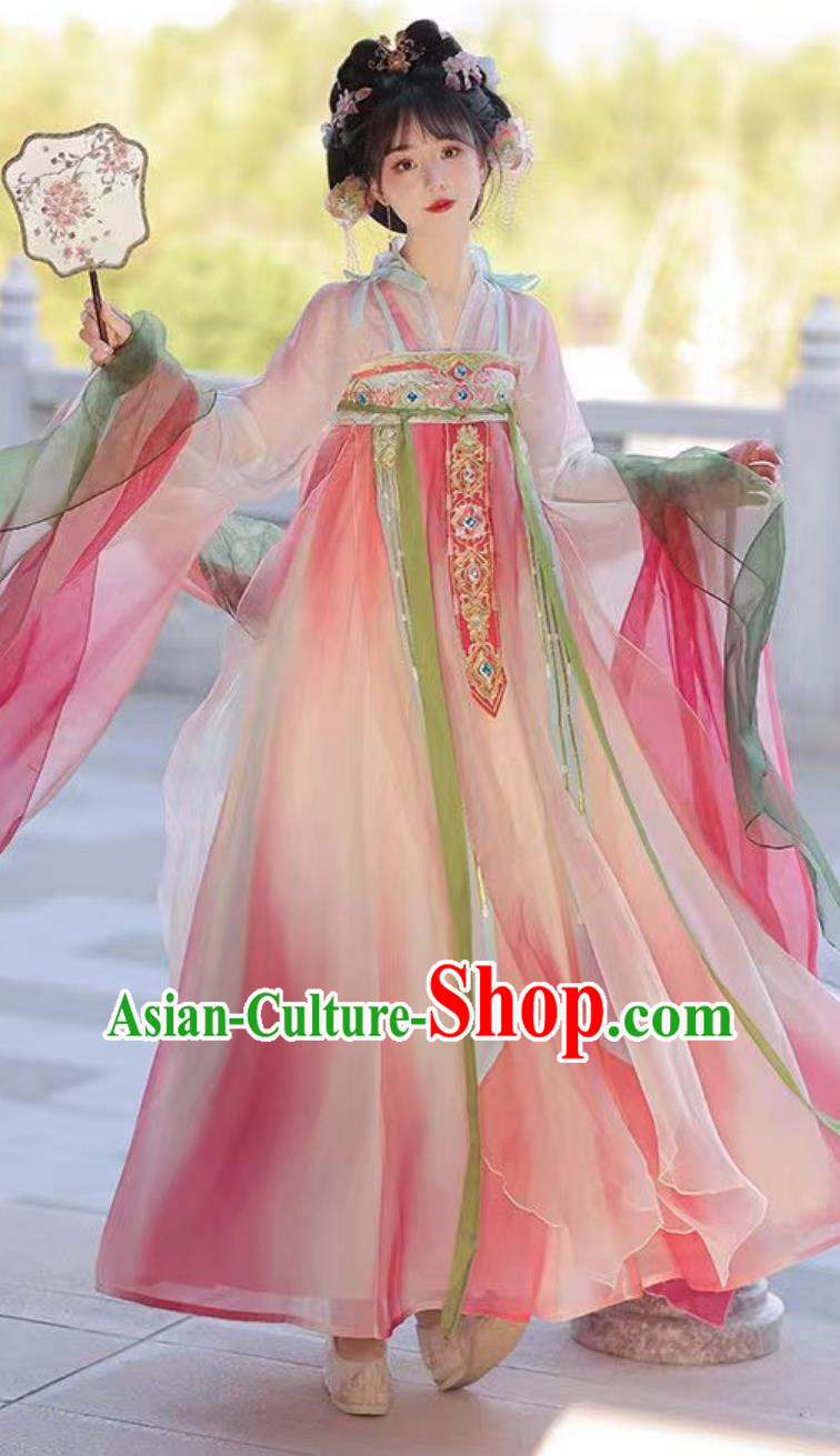 Ancient China Royal Princess Clothing Traditional Hanfu Ruqun Chinese Tang Dynasty Court Lady Dress