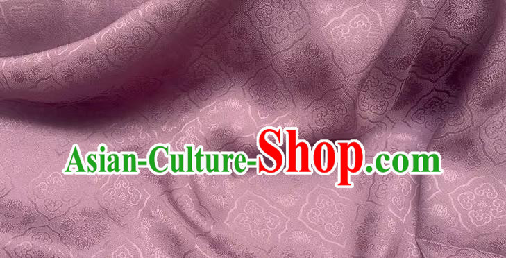 Cameo Brown Chinese Classical Pattern Jacquard Material Traditional Cheongsam Fabric China Mulberry Silk Cloth