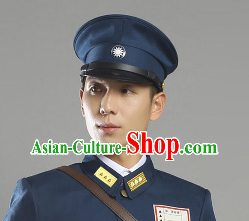 Minguo Army Cap Chinese Film TV Drama Headwear