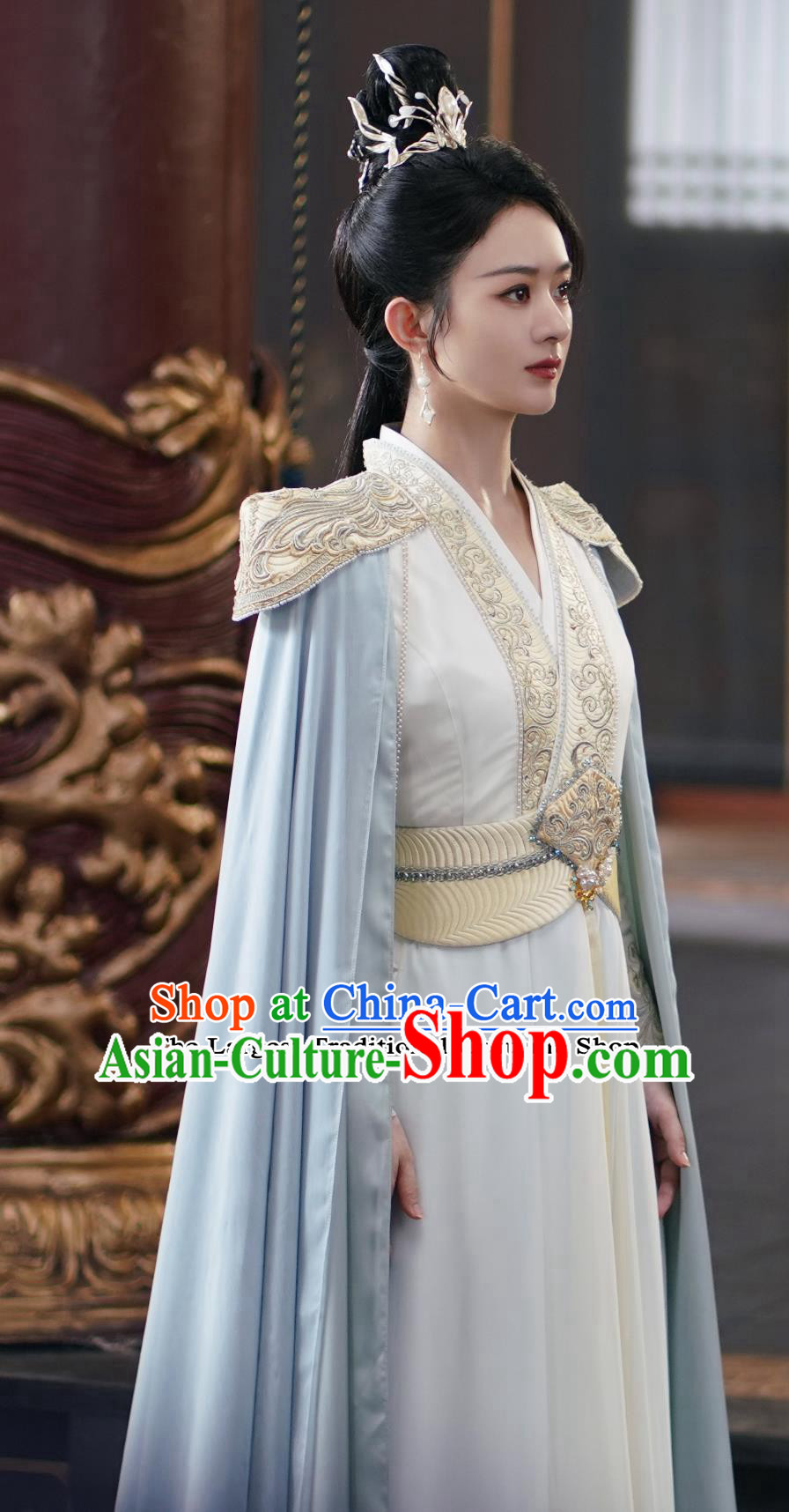 Ancient China Female General Garment Costume Chinese TV Series The Legend Of Shen Li Clothing