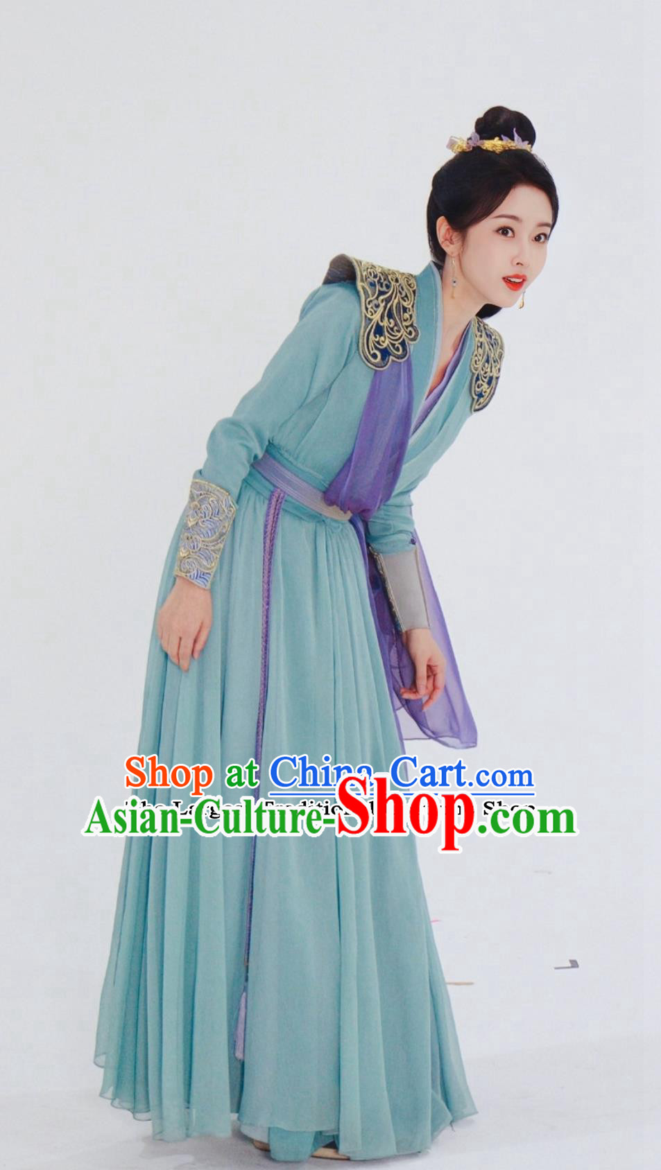 Ancient China Female Warrior Garment Costume Chinese TV Series The Legend Of Shen Li Swordswoman Liu Yu Clothing