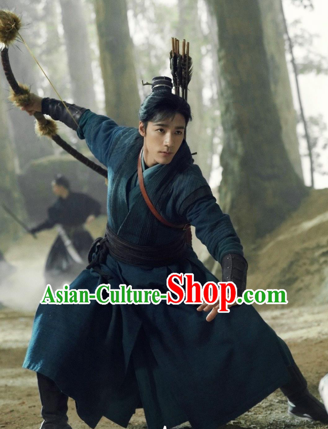 Chinese TV Series The Legend of Heros Swordsman Guo Jing Clothing Ancient China Warrior Garment Costume
