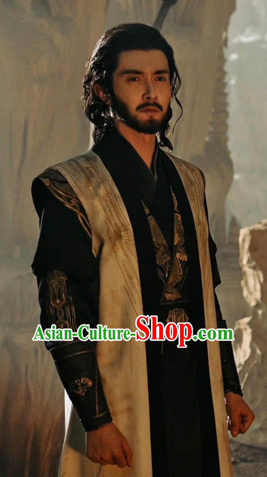 Ancient China Kung Fu Master Costume Chinese TV Series The Legend of Heroes West Poison Ouyang Feng Clothing